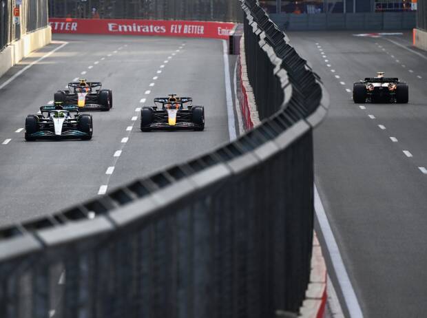 Lewis Hamilton, Max Verstappen, Sergio Perez