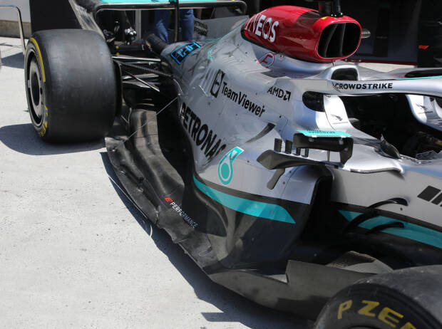 Mercedes W13 beim Formel-1-Rennen in Kanada 2022