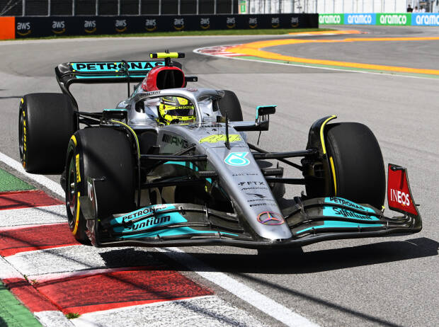 Lewis Hamilton (Mercedes W13) im Training zum Formel-1-Rennen in Kanada 2022