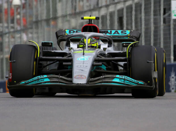 Lewis Hamilton (Mercedes) beim Training zum Formel-1-Rennen in Kanada 2022 Lewis Hamilton (Mercedes) beim Training zum Formel-1-Rennen in Kanada 2022