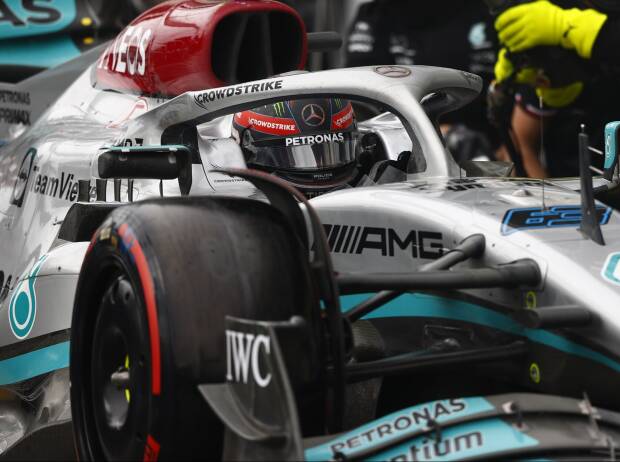 George Russell mit Slicks im Formel-1-Qualifying in Montreal 2022