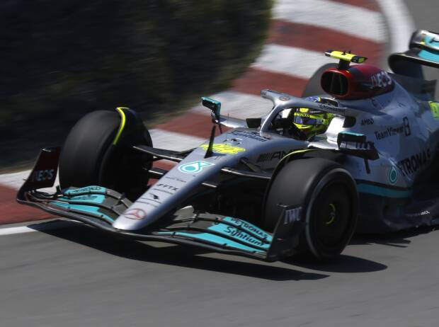 Lewis Hamilton im Mercedes W13 beim Kanada-Grand-Prix 2022 in Montreal Lewis Hamilton im Mercedes W13 beim Kanada-Grand-Prix 2022 in Montreal