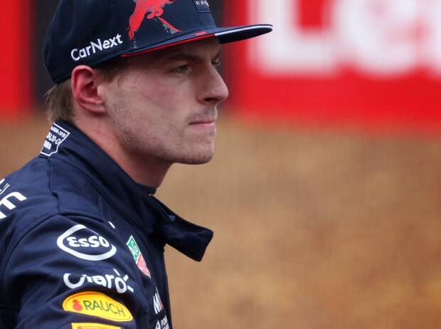 Max Verstappen nach dem Qualifying zum Formel-1-Rennen in Silverstone 2022 Max Verstappen nach dem Qualifying zum Formel-1-Rennen in Silverstone 2022
