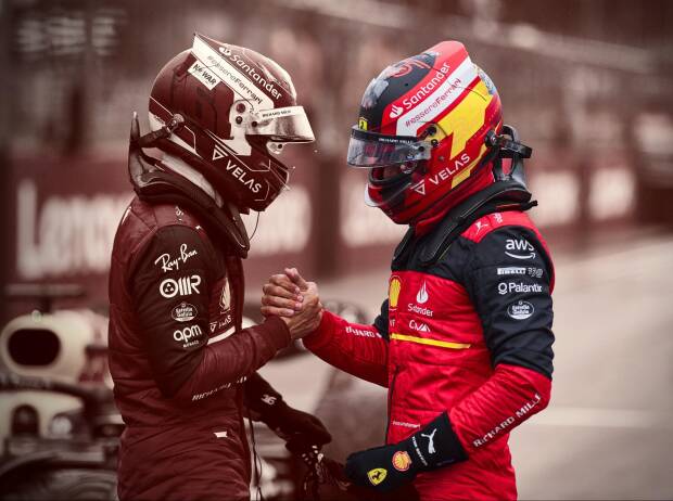 Charles Leclerc und Carlos Sainz, Silverstone 2022 Charles Leclerc und Carlos Sainz, Silverstone 2022