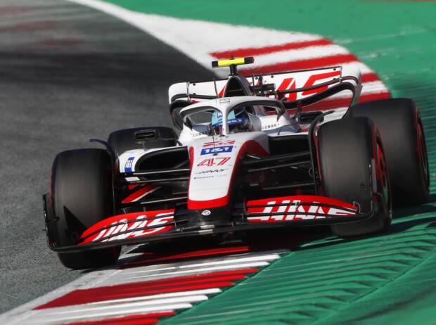 Mick Schumacher im Haas VF-22 im Formel-1-Qualifying in Spielberg 2022 Mick Schumacher im Haas VF-22 im Formel-1-Qualifying in Spielberg 2022