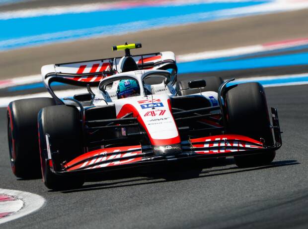 Mick Schumacher im Haas VF-22 im Freitagstraining in Le Castellet 2022 Mick Schumacher im Haas VF-22 im Freitagstraining in Le Castellet 2022