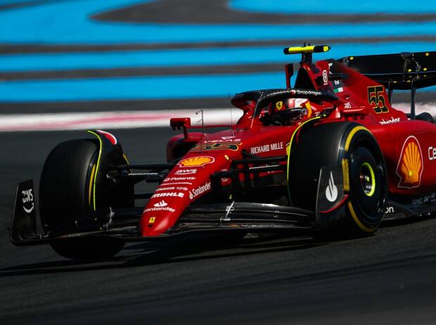 Carlos Sainz im Ferrari F1-75 beim Frankreich-Grand-Prix 2022 in Le Castellet