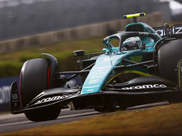 Sebastian Vettel im Aston Martin AMR22 im Qualifying in Ungarn 2022 Sebastian Vettel im Aston Martin AMR22 im Qualifying in Ungarn 2022