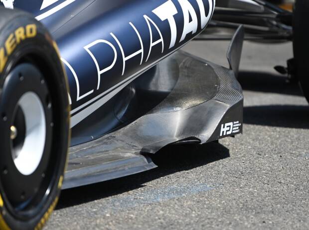 Unterboden-Kante am AlphaTauri AT03 aus der Formel-1-Saison 2022