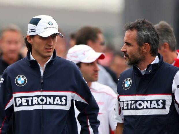 Nick Heidfeld, Robert Kubica and Beat Zehnder Nick Heidfeld, Robert Kubica and Beat Zehnder