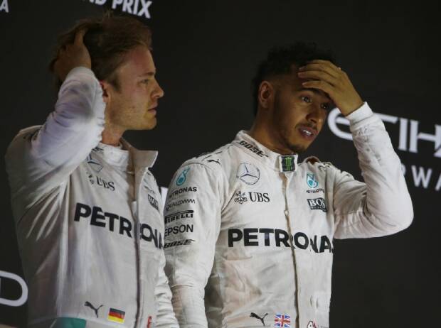 Lewis Hamilton und Nico Rosberg beim Formel-1-Finale 2016 in Abu Dhabi Lewis Hamilton und Nico Rosberg beim Formel-1-Finale 2016 in Abu Dhabi
