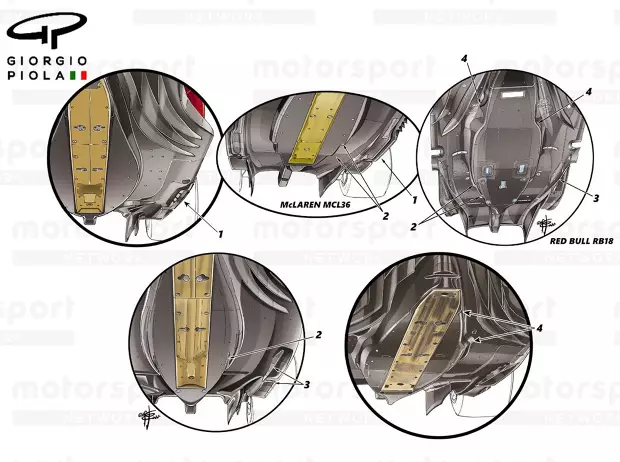 Foto zur News: Formel-1-Technik: Die wichtigsten Unterboden-Trends der Saison 2022