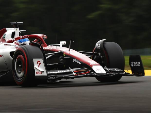 Valtteri Bottas im Alfa Romeo C42 beim Formel-1-Rennen in Spa 2022