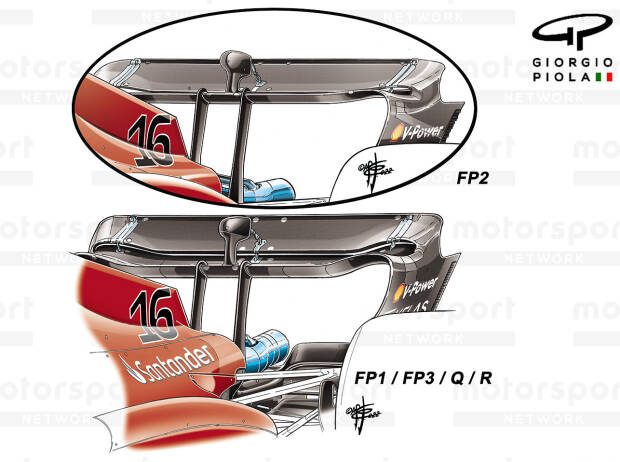 Ferrari F1-75 rear wing Ferrari F1-75 rear wing