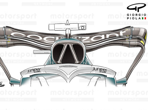 Aston Martin rear wing at Monza
