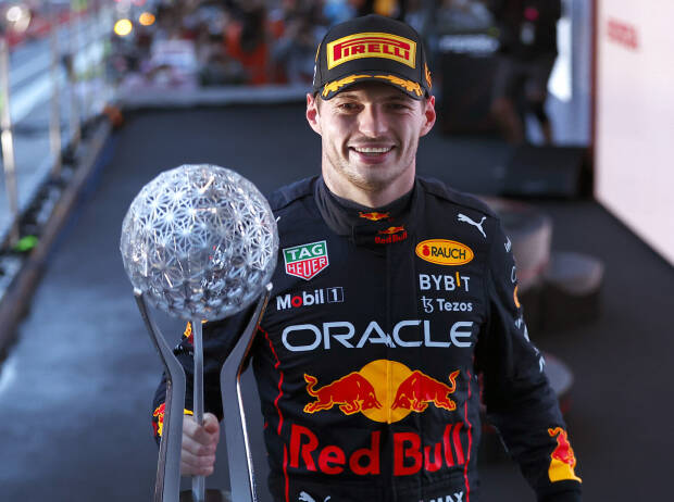 Max Verstappen (Red Bull) feiert seinen zweiten WM-Titel