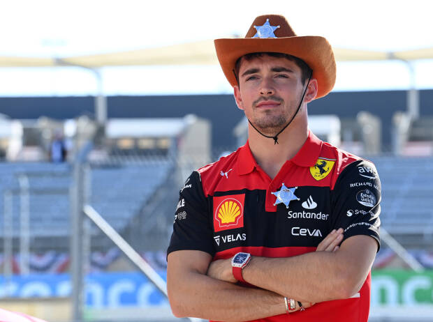 Charles Leclerc (Ferrari) vor dem Formel-1-Rennen in Austin 2022