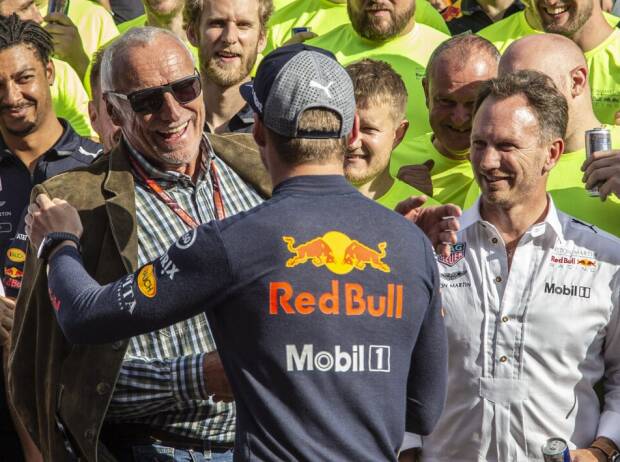 Max Verstappen, Dietrich Mateschitz, Christian Horner, Helmut Marko Max Verstappen, Dietrich Mateschitz, Christian Horner, Helmut Marko