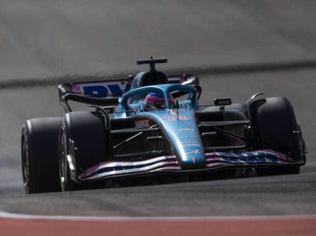 Fernando Alonso (Alpine A522) im Formel-1-Rennen von Austin 2022