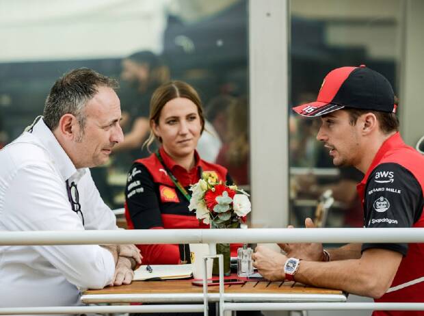 Charles Leclerc (Ferrari) im Interview mit Roberto Chinchero