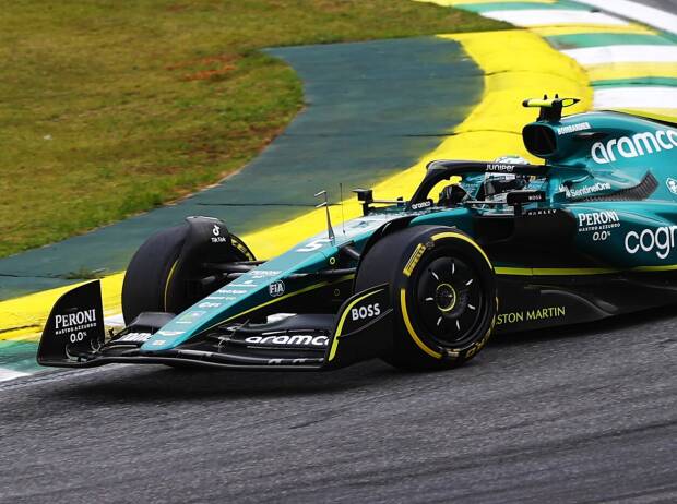 Sebastian Vettel im Aston Martin AMR22 beim Formel-1-Rennen in Brasilien 2022