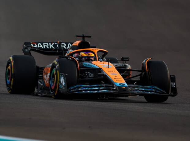 Daniel Ricciardo bei seinem Abschiedsrennen für McLaren 2022 in Abu Dhabi