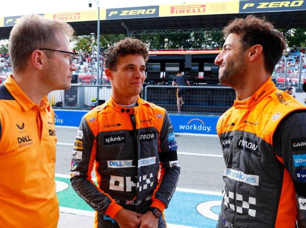 Andreas Seidl, Lando Norris, Daniel Ricciardo Andreas Seidl, Lando Norris, Daniel Ricciardo