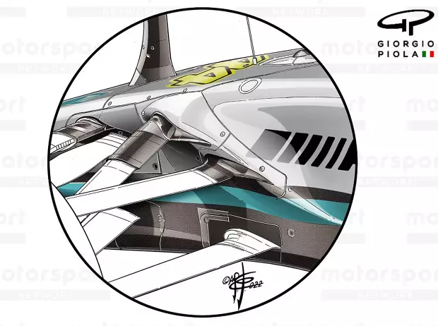 Foto zur News: Formel-1-Technik: Die wichtigsten Änderungen am Mercedes W14