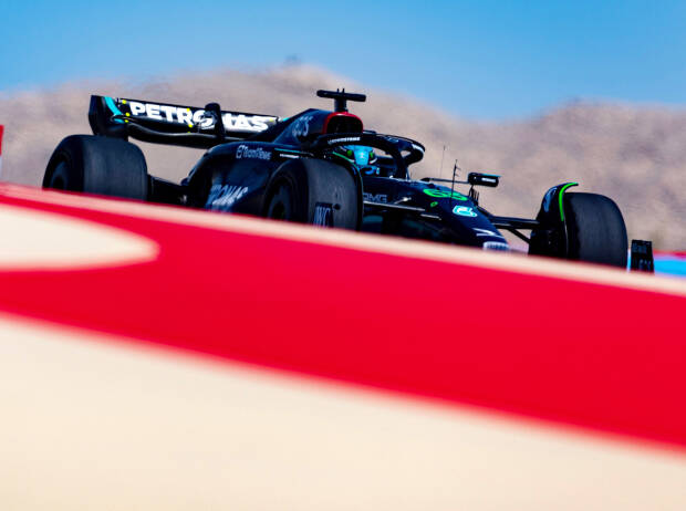 George Russell (Mercedes W14) beim Formel-1-Test 2023 in Bahrain George Russell (Mercedes W14) beim Formel-1-Test 2023 in Bahrain