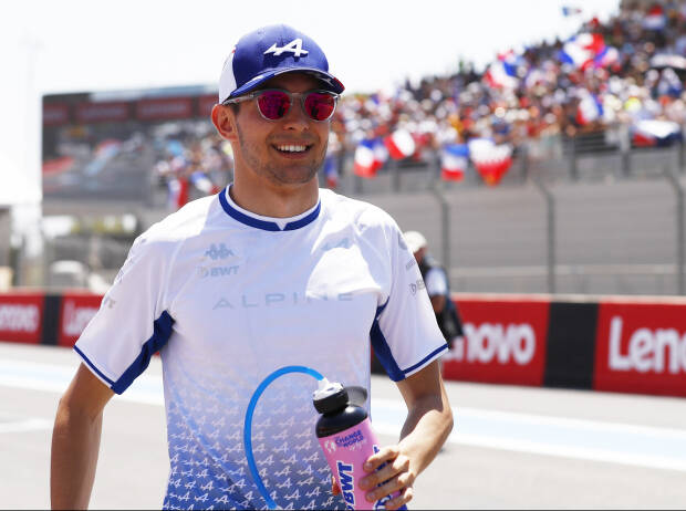 Esteban Ocon (Alpine) beim Formel-1-Rennen in Frankreich 2022