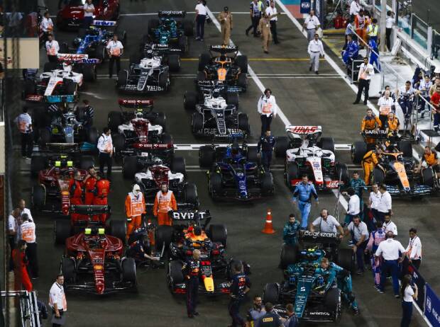 Formel-1-Auto im Parc Ferme Formel-1-Auto im Parc Ferme