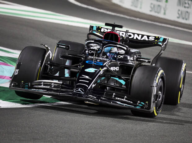 George Russell (Mercedes W14) im Qualifying zum Formel-1-Rennen in Saudi-Arabien 2023 George Russell (Mercedes W14) im Qualifying zum Formel-1-Rennen in Saudi-Arabien 2023
