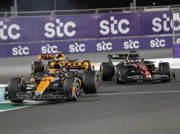 Oscar Piastri, Valtteri Bottas, Lando Norris Oscar Piastri, Valtteri Bottas, Lando Norris