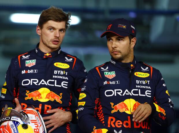 Max Verstappen, Sergio Perez, Mark Thompson