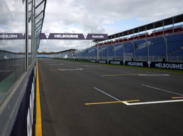 Leerer Grid beim Formel-1-Rennen in Melbourne