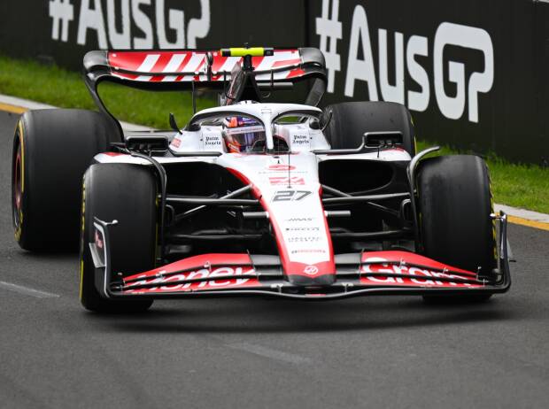 Nico Hülkenberg im Haas VF-23 beim Freitagstraining in Australien 2023 Nico Hülkenberg im Haas VF-23 beim Freitagstraining in Australien 2023