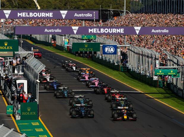 Start zum Formel-1-Rennen in Australien 2023
