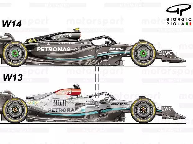 Foto zur News: Formel-1-Technik: Sitzen die Mercedes-Fahrer wirklich weiter vorne im Auto?