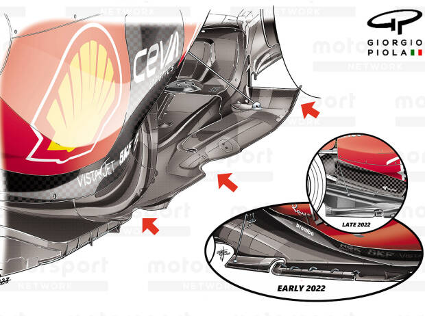 Foto zur News: Formel-1-Technik: Was Ferraris Update am Boden über die Prioritäten verrät