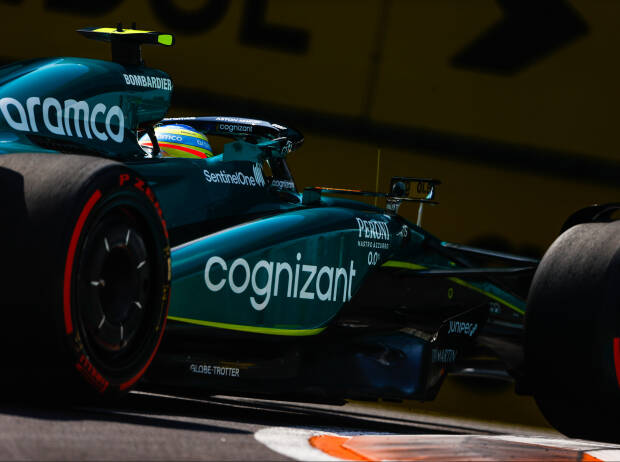 Fernando Alonso (Aston Martin AMR23) beim Formel-1-Rennen von Miami 2023