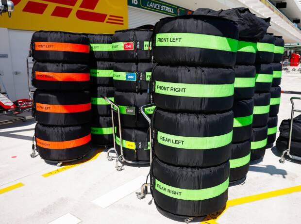 Formel-1-Reifen von Pirelli in Heizdecken Formel-1-Reifen von Pirelli in Heizdecken
