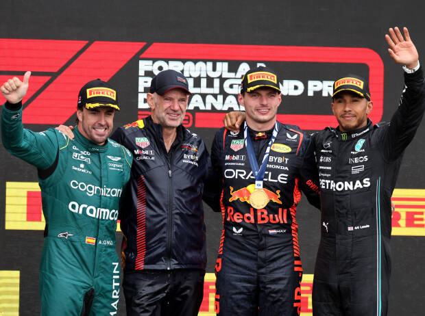 Fernando Alonso, Adrian Newey, Max Verstappen, Lewis Hamilton
