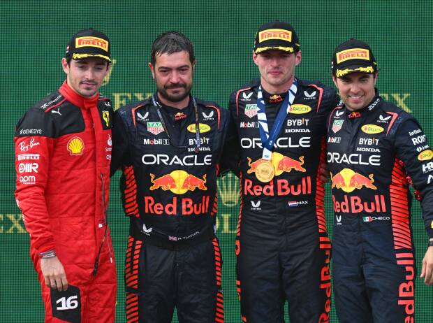 Charles Leclerc, Max Verstappen, Sergio Perez Charles Leclerc, Max Verstappen, Sergio Perez