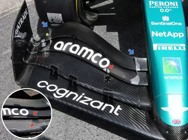 Foto zur News: Aston Martins Formabfall: Was ein Flexi-Wing damit zu tun haben könnte