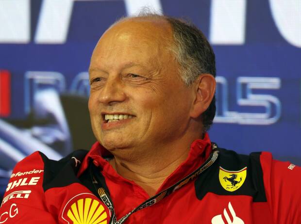 Ferrari-Teamchef Frederic Vasseur in der Pressekonferenz beim Formel-1-Rennen in Monza 2023 Ferrari-Teamchef Frederic Vasseur in der Pressekonferenz beim Formel-1-Rennen in Monza 2023