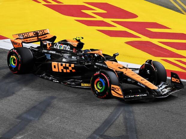 Lando Norris (McLaren) beim Formel-1-Rennen in Singaour 2023