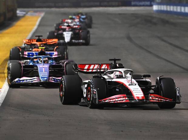 Kevin Magnussen, Pierre Gasly, Oscar Piastri Kevin Magnussen, Pierre Gasly, Oscar Piastri