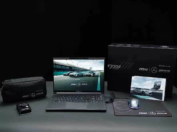 Foto zur News: MSI und Mercedes-AMG Motorsport präsentieren Laptop für Rennfans