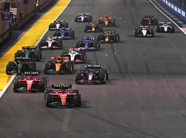 Carlos Sainz, Charles Leclerc, George Russell, Lando Norris, Lewis Hamilton