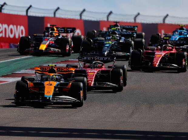 Lando Norris, Charles Leclerc, Carlos Sainz, Lewis Hamilton, Max Verstappen
